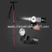 walking stick with led flashlight and compass images