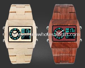 Wooden Fall Uhr