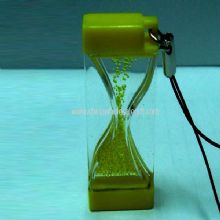 Mobile phone strap into the oil hourglass images
