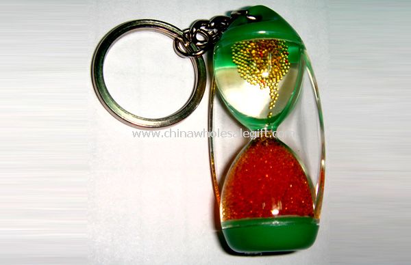 Gourd-shaped key ring into the oil