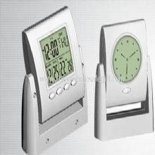 Visage double LCD horloge images