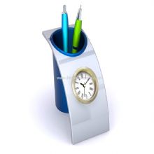 Pen holder with Clock images