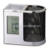 LCD Clock with Mesh Pen holder images