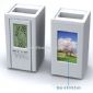 Multi-function Detacheable LCD Clock with Pen Holder small picture