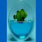 The oil floats into the refrigerator magnet small picture