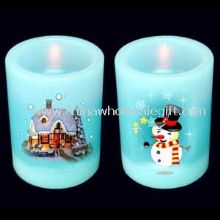 LED WAX CANDLE LIGHT WITH PICTURES PRINTED images