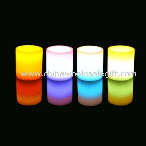 LED Candle W/Real Wax Body & Blow On-Off function