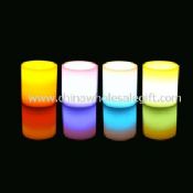 LED Candle W/Real Wax Body & Blow On-Off function images