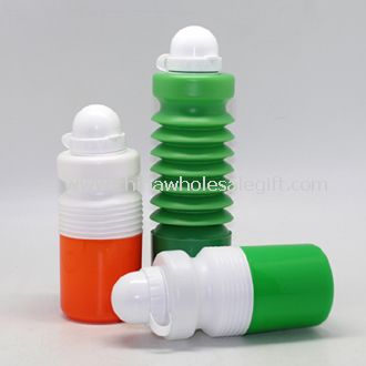 Botella de agua 600ml colorido deporte plegable