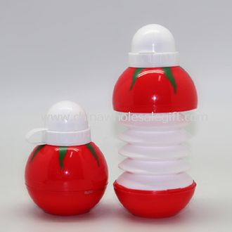 زجاجة ماء الرياضة الطماطم قابلة للطي