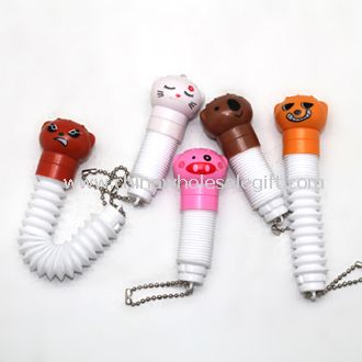 Collapsible Cartoon LED Light Keychain