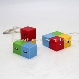 Kocka színes USB HUB