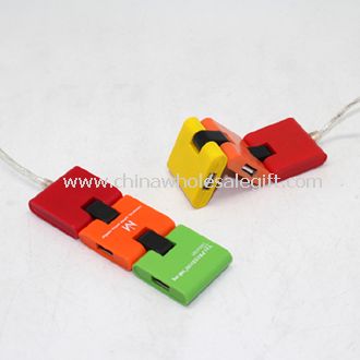 Firkantet farverige USB HUB