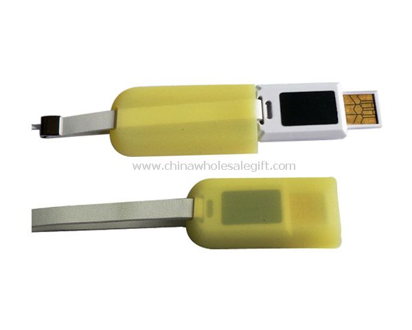 Mini USB Flash Drive com cordão