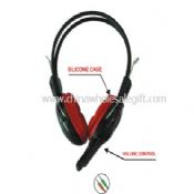 Housse silicone casque stéréo avec micro images