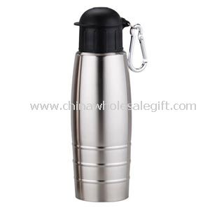 750 ml sports s/s water bottle with Carabiner