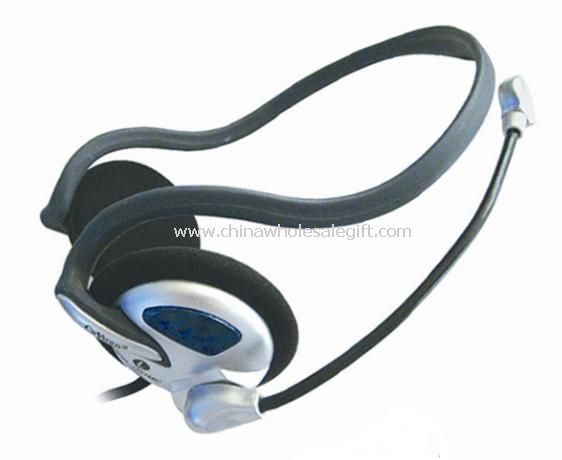 BACK-HANG STEREO HEADPHONE WITH MICROPHONE