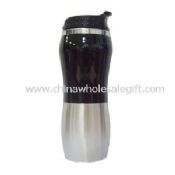 stainless steel inner and plastic outer with screw lids Travel Mugs images