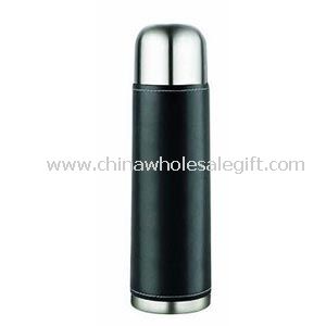 double wall s/s vacuum flask with PU outside