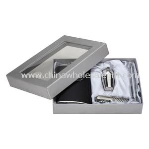 hip flask set with display box packing