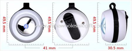 Mini Dynamo Taschenlampe mit Schlüsselanhänger images