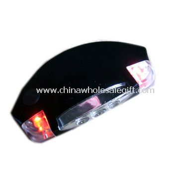 3pcs putih LED dan LED 2pcs merah kepala lampu