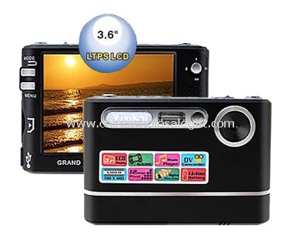 12Mega Pixels Slim Digital Camera with Game