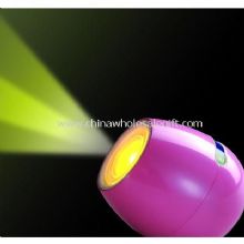 Vibrating speaker with 256C living color light images