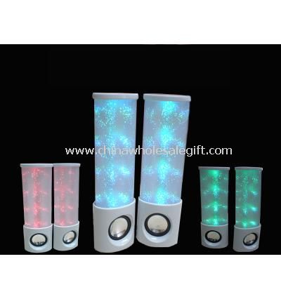 Colorful flash light portable speakers