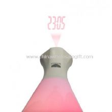 Lamp with projection clock images