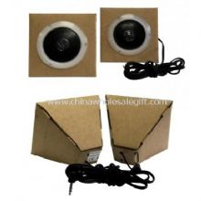 Mini speaker with kraft paper material images