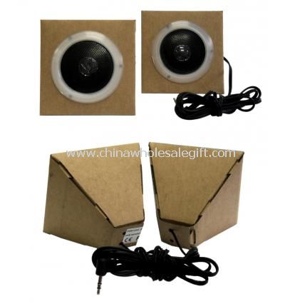 Mini speaker with kraft paper material