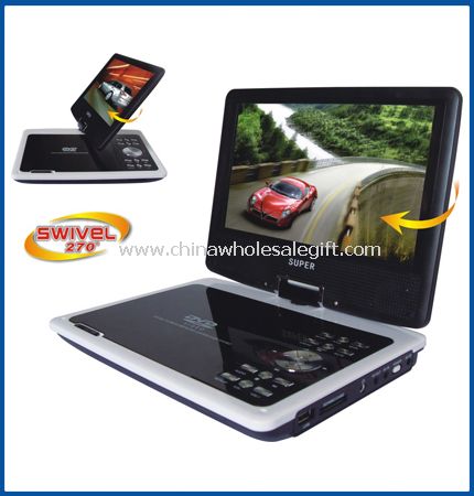 9.5 inch portable Swivel DVD player