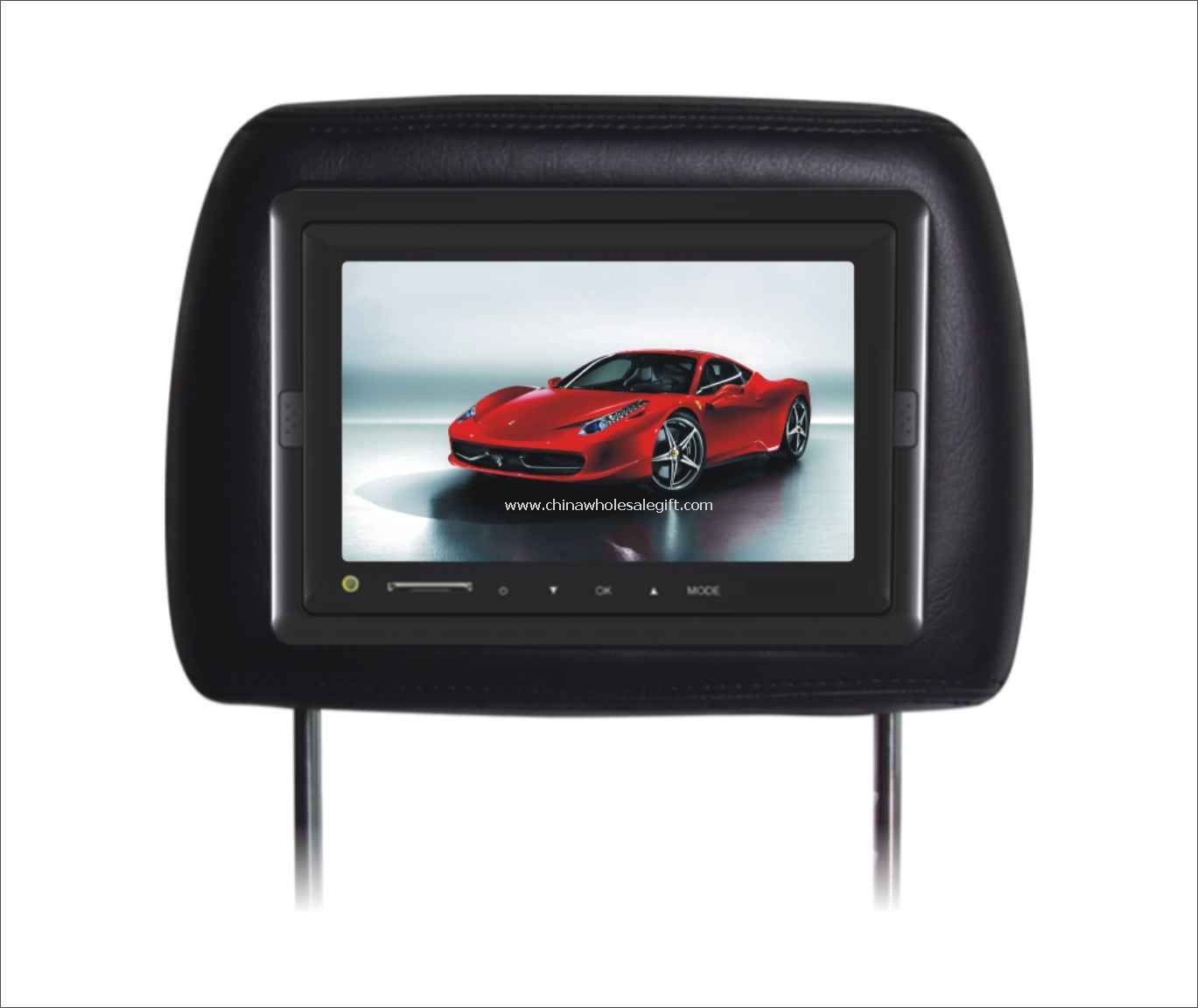 7 inci Digital panel Headrest Monitor dengan fungsi USB