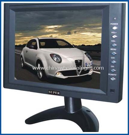 Autós Monitor, TV-vel és VGA funkcióval