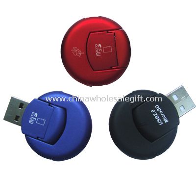 Forma de coração USB 2.0 leitor de cartão T-Flash