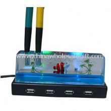 USB 2.0 Aqua 4-Port-Bleistift Vase USB-HUB images