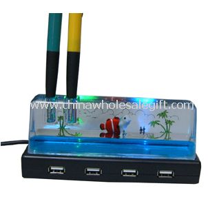 USB 2.0 Aqua 4-Port-Bleistift Vase USB-HUB
