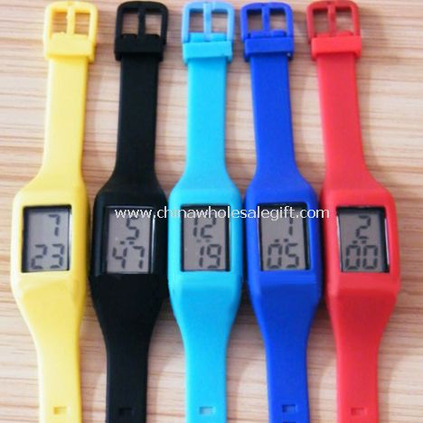 1ATM /3ATM Water Resistance Digital silicon band watch