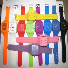 montre à quartz bande silicone doux images