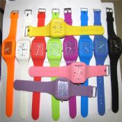 montre à quartz bande silicone doux images