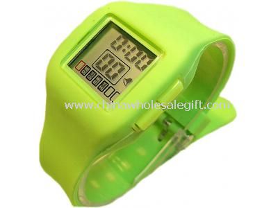 soft silicone band multi-function watch