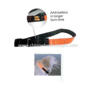 2AAA operated Pet Collar with LED Light