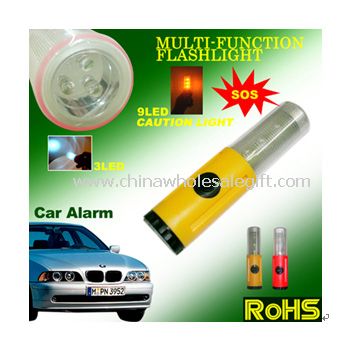 Multi-function car warming light with magnet bottom