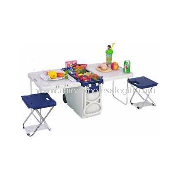 Table de Camping potable et boîte de selles