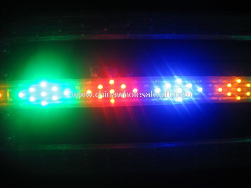 tasainen kuuden linja rainbow LED valot