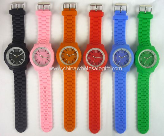 Watch plastik berwarna-warni