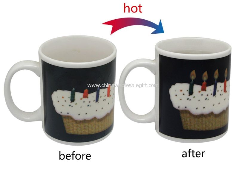 Cake color change cup