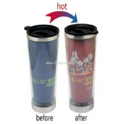 Varm färg ändra rostfritt stål cup images