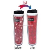 Promotional color changing plastic cup images